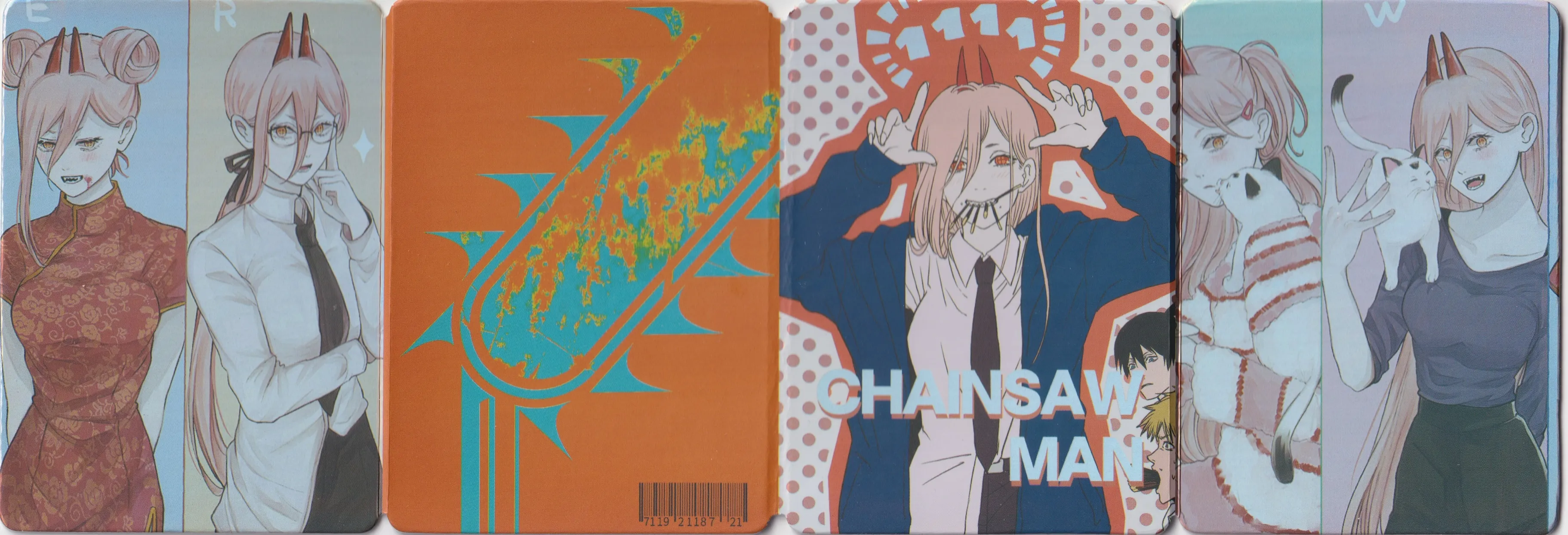 A 4 part booklet card from the Big Face Studios anime cards set.