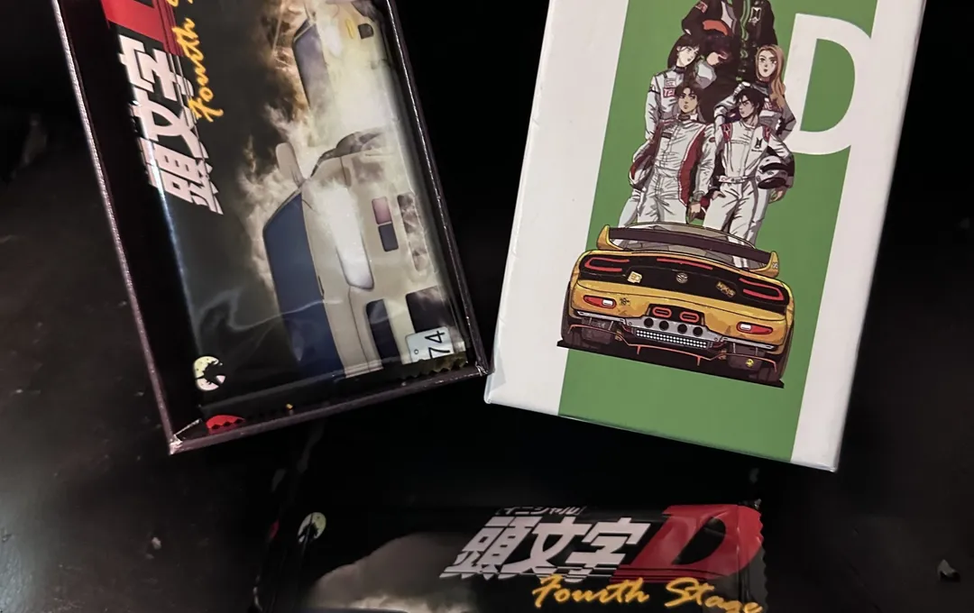 Initial D Trading Cards in a Stylish Anime Package