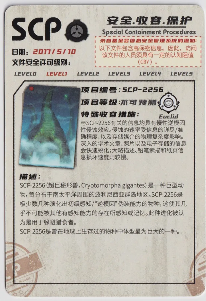 SCP-2256: YCSR1-R-050 view 2