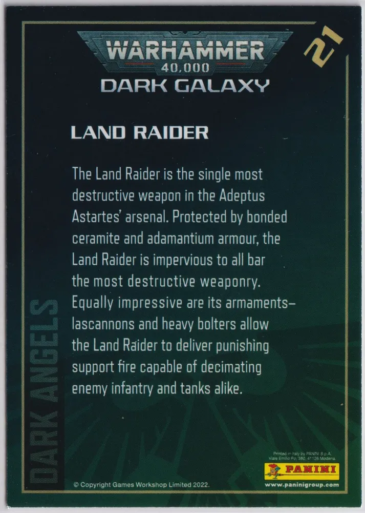 Land Raider: OW-021 view 2