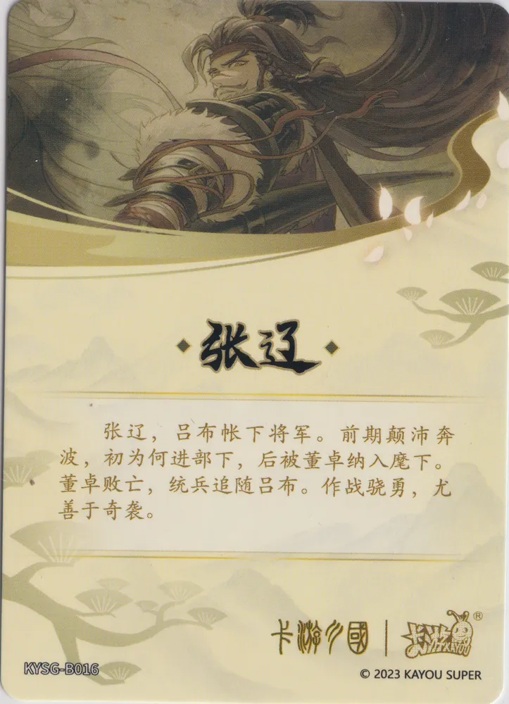 Kayou, The Three Kingdoms: KYSG-B016 view 2