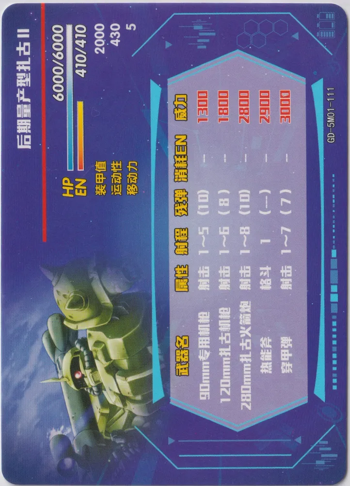 MS-06F Zaku II: GD-5M01-111 view 2