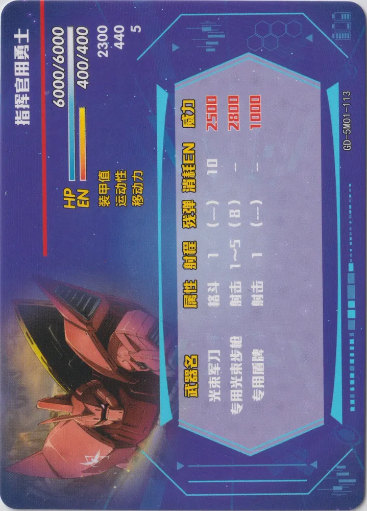 MS-14S Gelgoog Commander Type: GD-5M01-113 view 2