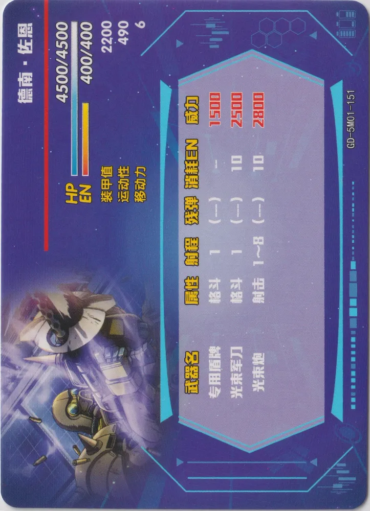 XM-01 Den'an Zon: GD-5M01-151 view 2