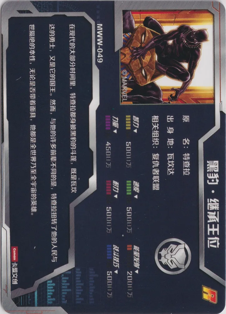 Camon Avengers, Black Panther: MWW-049 view 2
