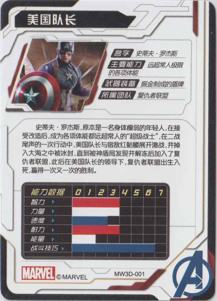 Kayou Hero Battle, 3D Promo, Captain America: MW3D-001 view 2