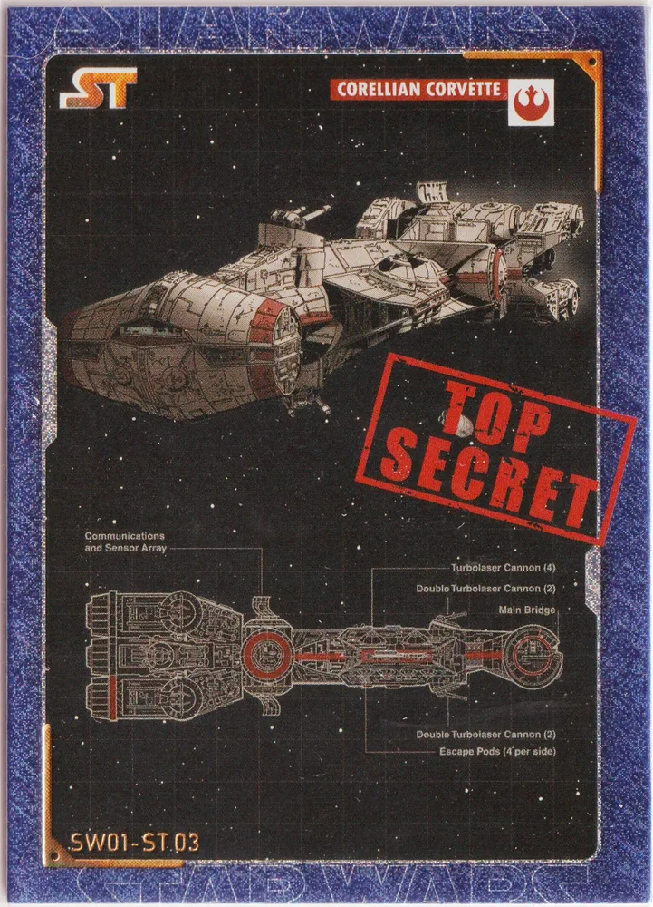 Star Wars 2023 Pre-Release, Corellian Corvette: SW01-ST03