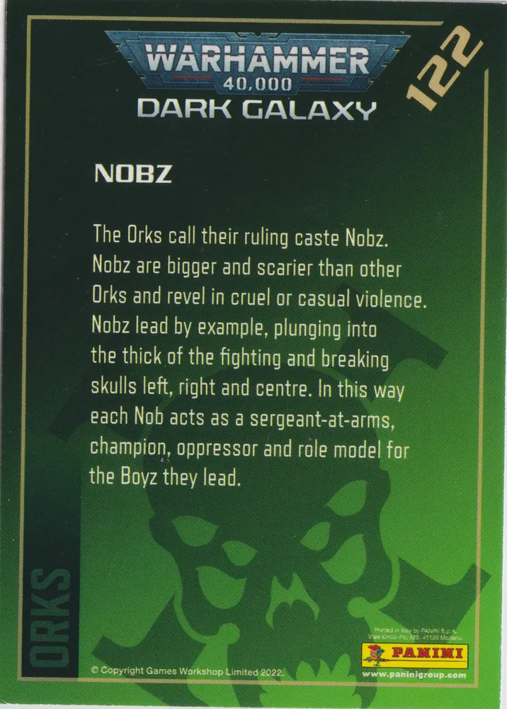 Warhammer 40k Dark Galaxy, Nobz: OW-122 view 2