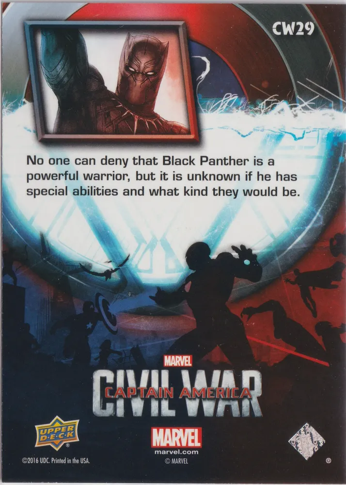 Marvel Civil War, Black Panther: CW29 view 2