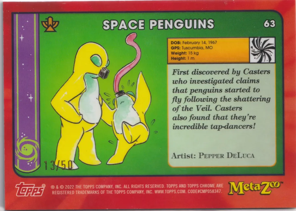 Metazoo Chrome, Space Penguins: 63 view 2