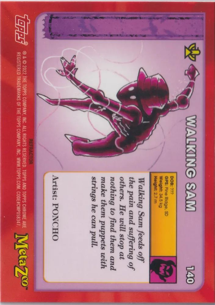 Metazoo Chrome, Walking Sam: 140 view 2