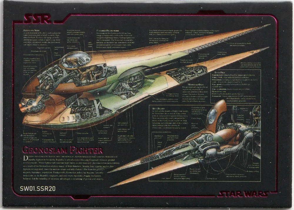 Star Wars 2023 Pre-Release, Geonosian Fighter: SW01.SSR20