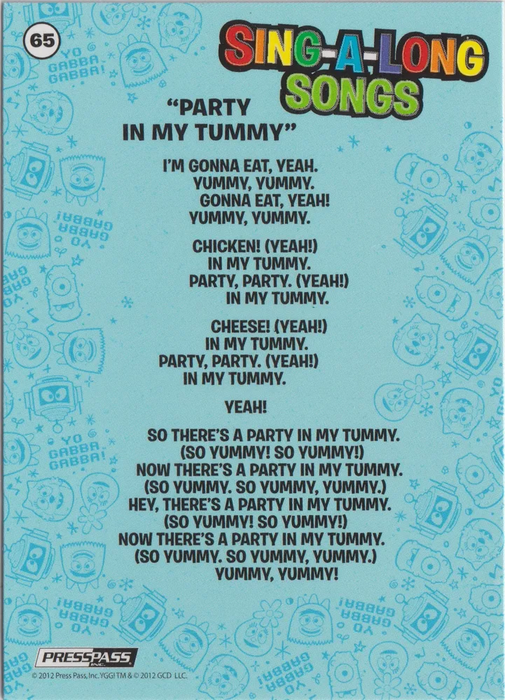 Yo Gabba Gabba, Party in my Tummy, Card 65 view 2