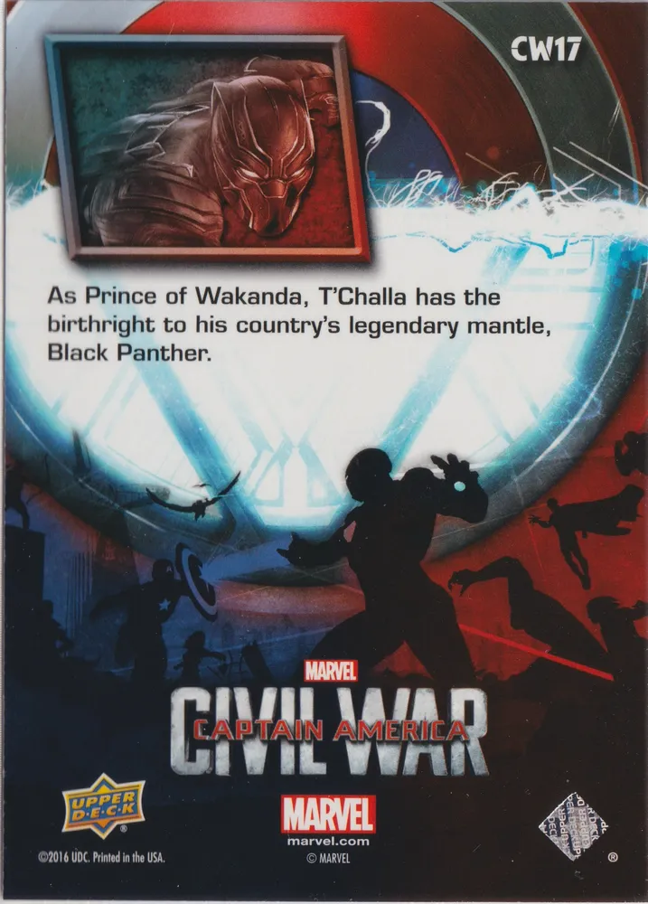 Marvel Civil War, Black Panther: CW17 view 2