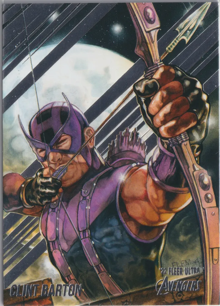 Fleer Ultra Avengers: Hawkeye, card 14