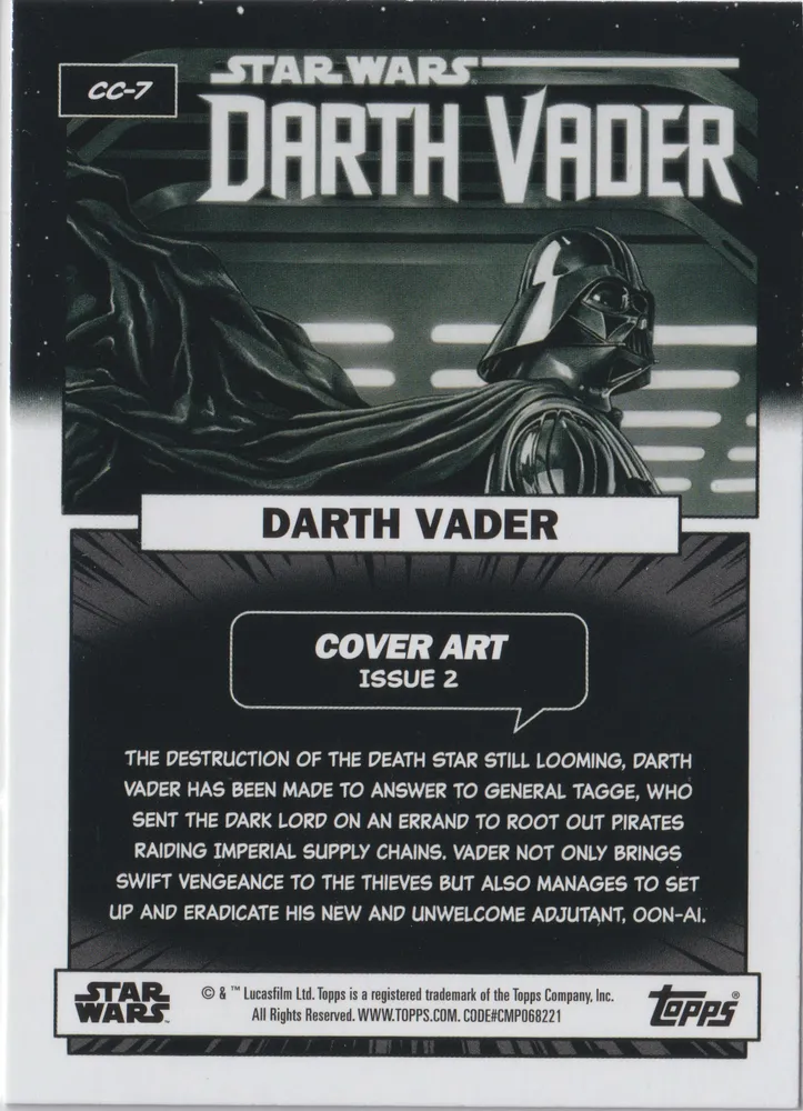Star Wars Flagship 2023: Darth Vader card CC-7 view 2