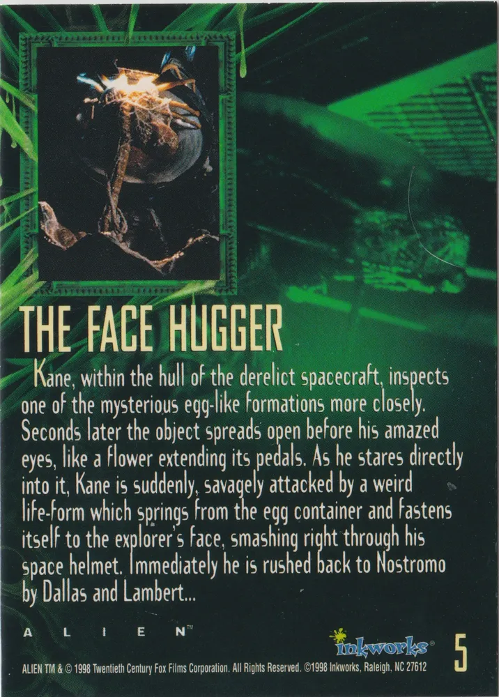 Alien Legacy: The Face Hugger - Card 5 view 2