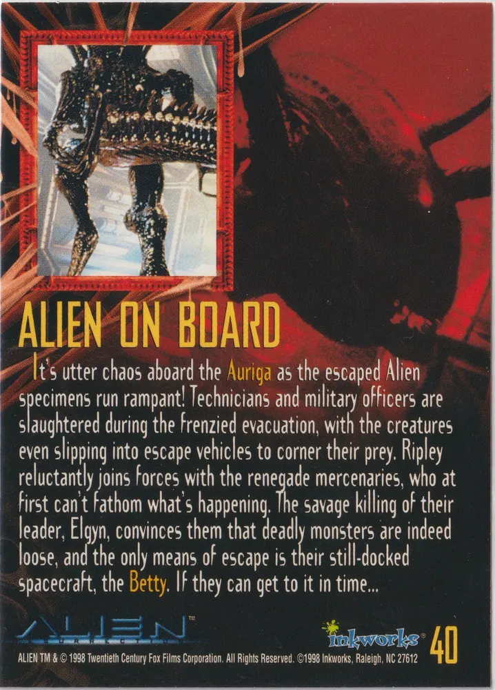 Alien Legacy: Alien on Board - Card 40 view 2