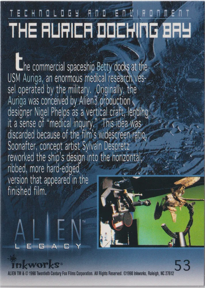 Alien Legacy: The Aurica Docking Bay - Card 53 view 2