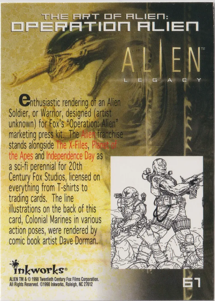 Alien Legacy: Operation Alien - Card 67 view 2