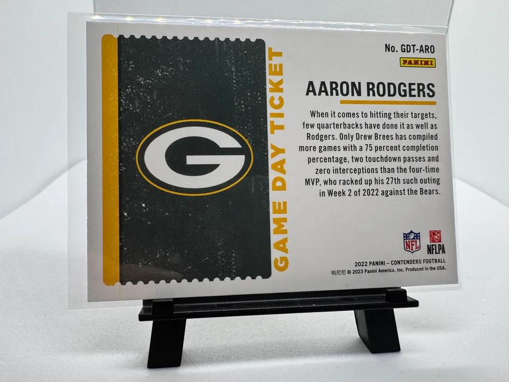 Sports Cards, Aaron Rodgers: GDT-ARO view 2