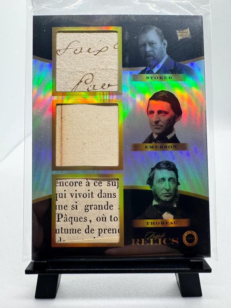 Pieces of the Past, Bram Stoker, Ralph Waldo Emerson, Henry David Thoreau: 185