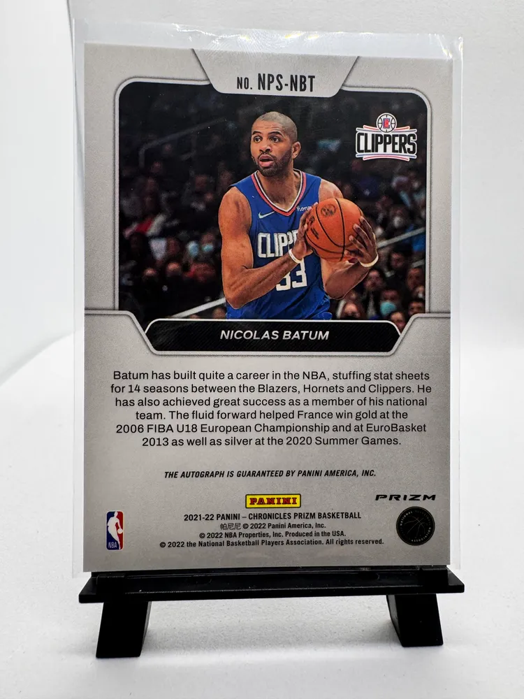 Sports Cards, Nicolas Batum: NPS-NBT view 3