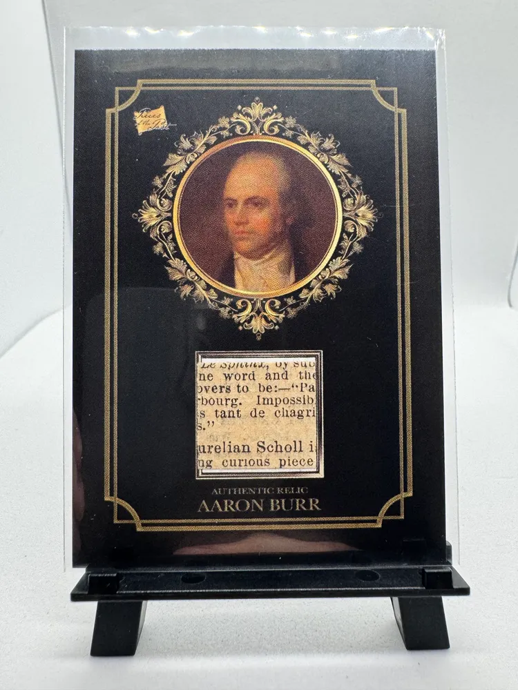 Pieces of the Past, Aaron Burr: R-AB