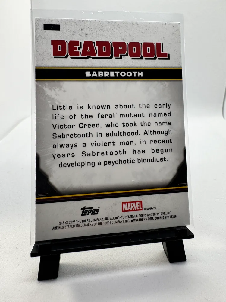 Marvel, Sabretooth: 7 view 3