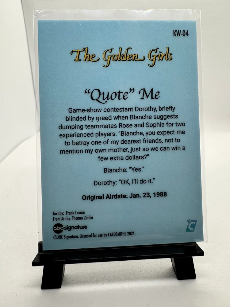 The Golden Girls, Dorothy Zbornak: KW-04 view 2