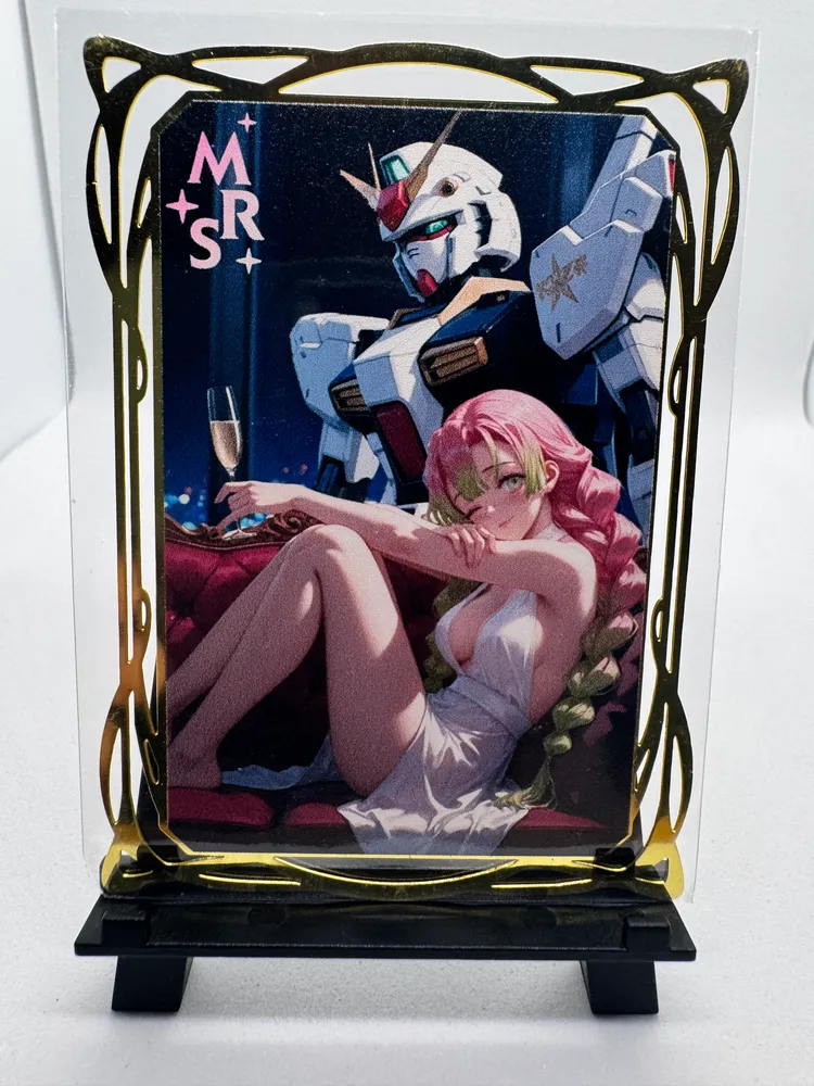 Gundam, Pink-Haired Waifu with RX-78-style Gundam: MSR