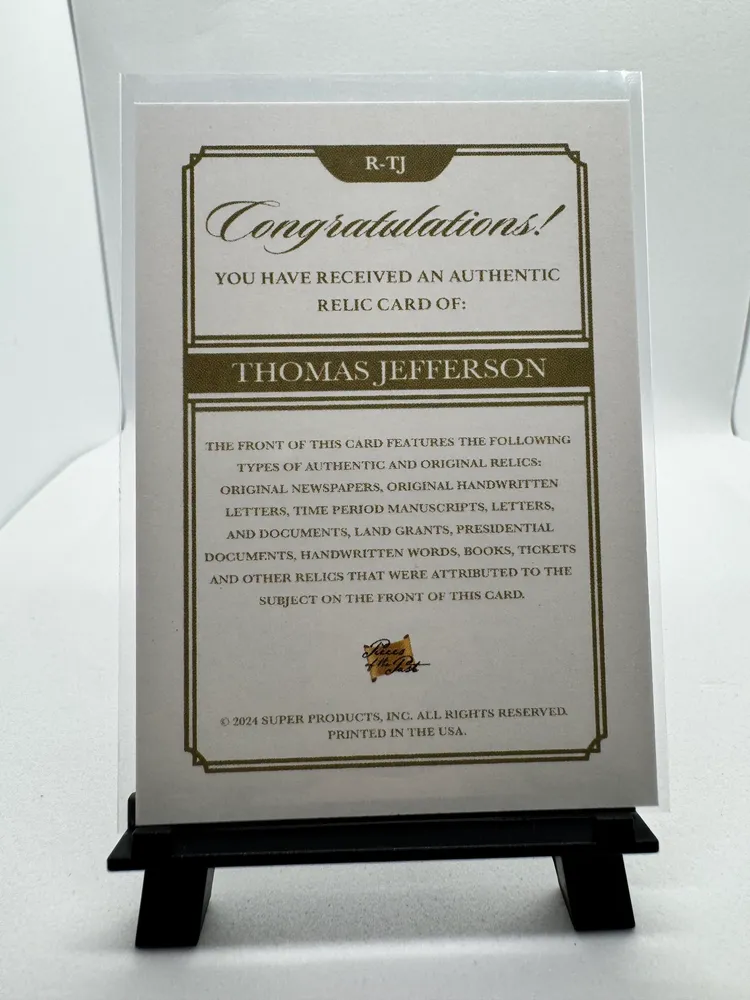 U.S. Presidents, Thomas Jefferson: R-TJ view 2