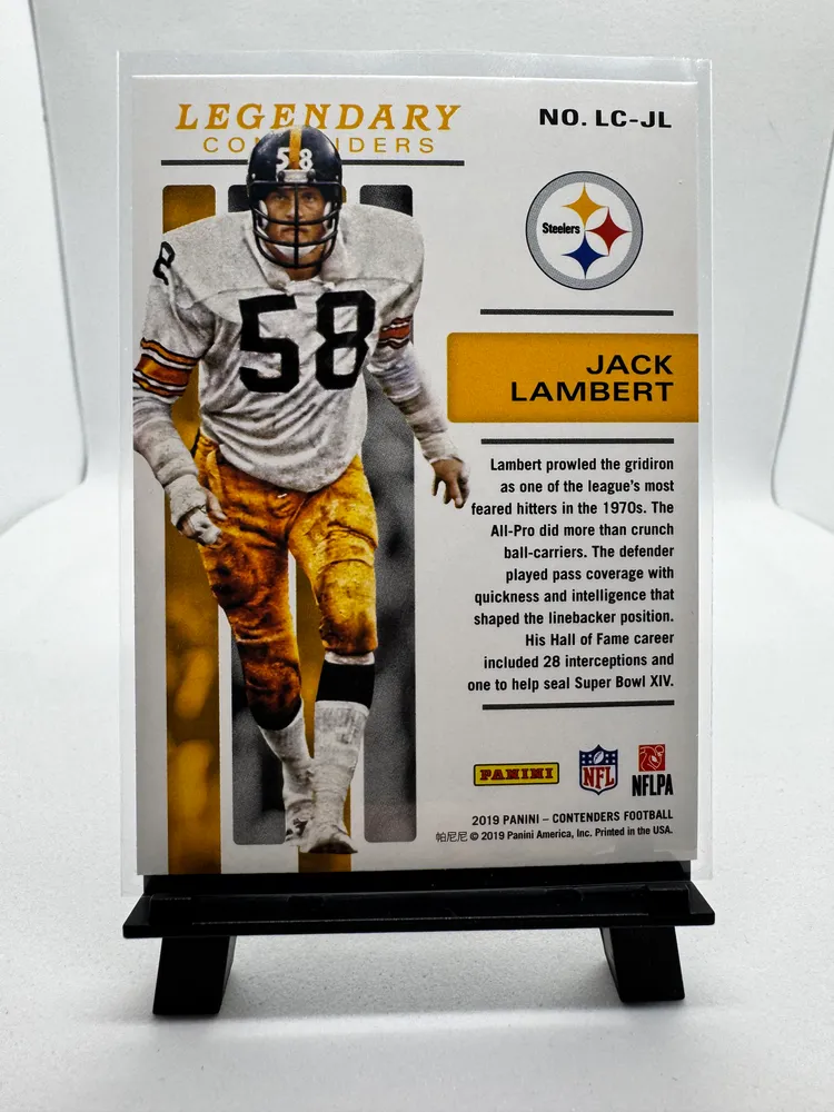 Sports Cards, Jack Lambert: LC-JL view 2