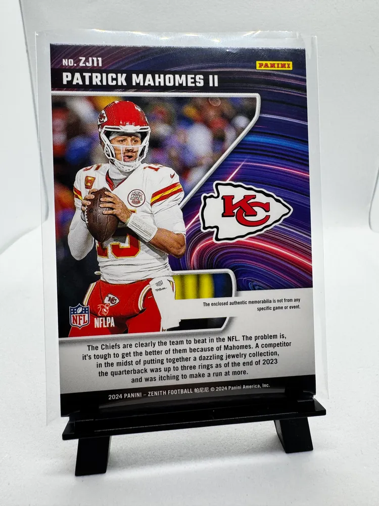 Sports Cards, Patrick Mahomes II: ZJ11 view 2