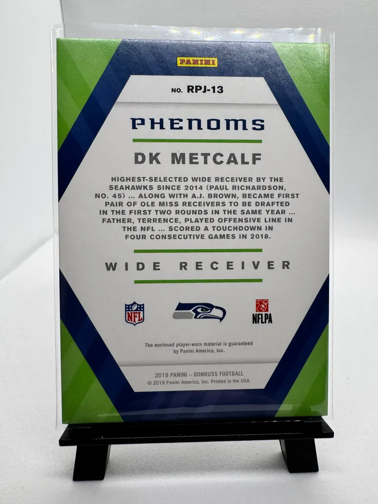Sports Cards, DK Metcalf: RPJ-13 view 2