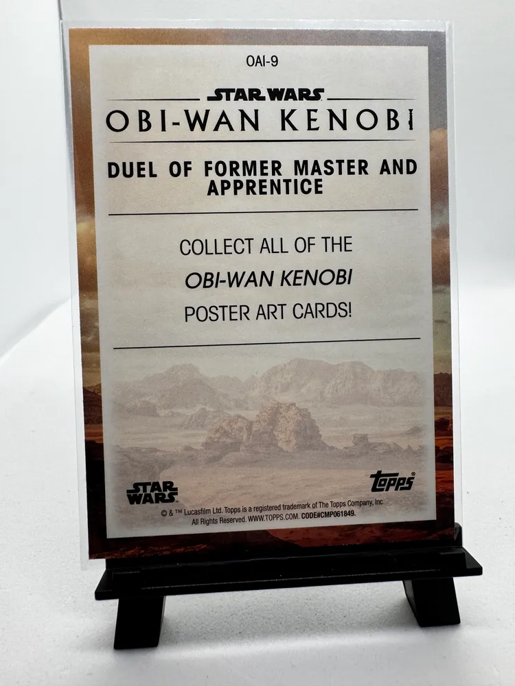 Star Wars, Obi-Wan Kenobi and Darth Vader: OAI-9 view 2