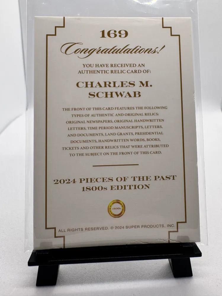 Historical, Charles M. Schwab (steel magnate): 169 view 2