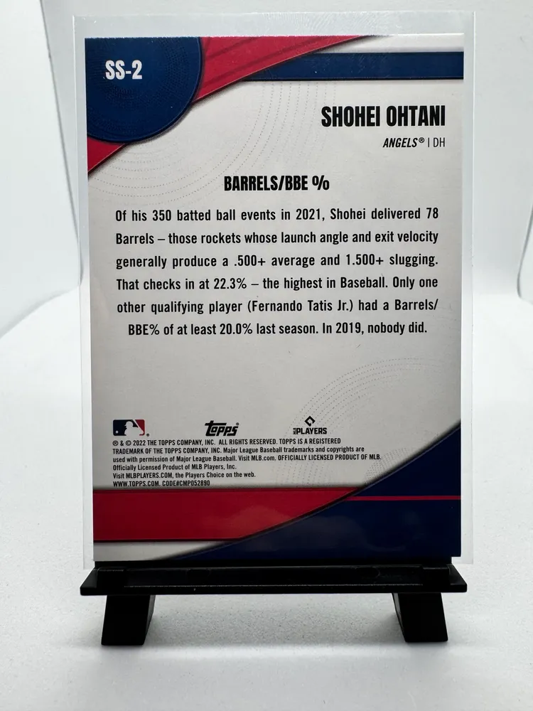 Sports Cards, Shohei Ohtani: SS-2 view 2