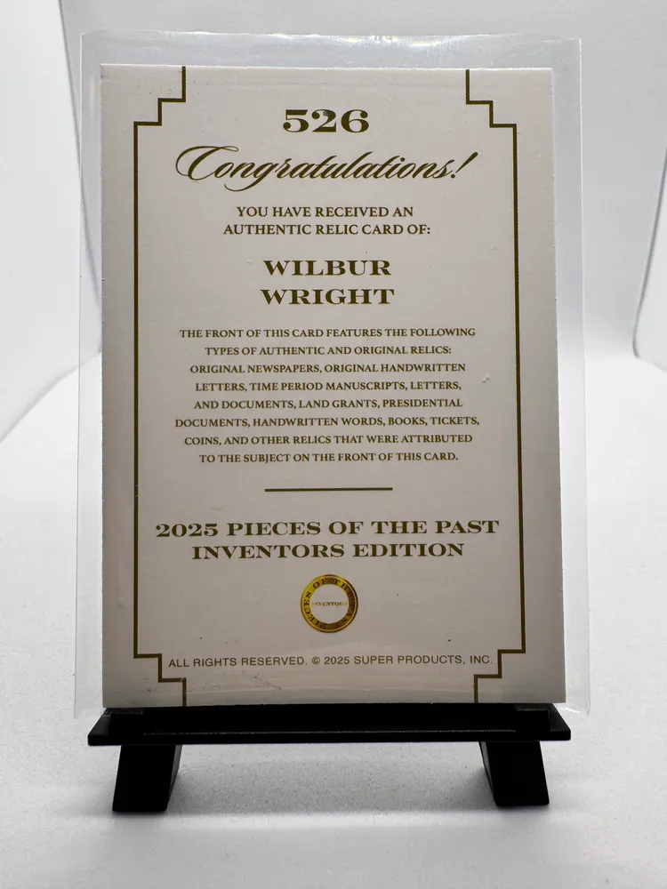 Historical, Wilbur Wright: 526 view 2